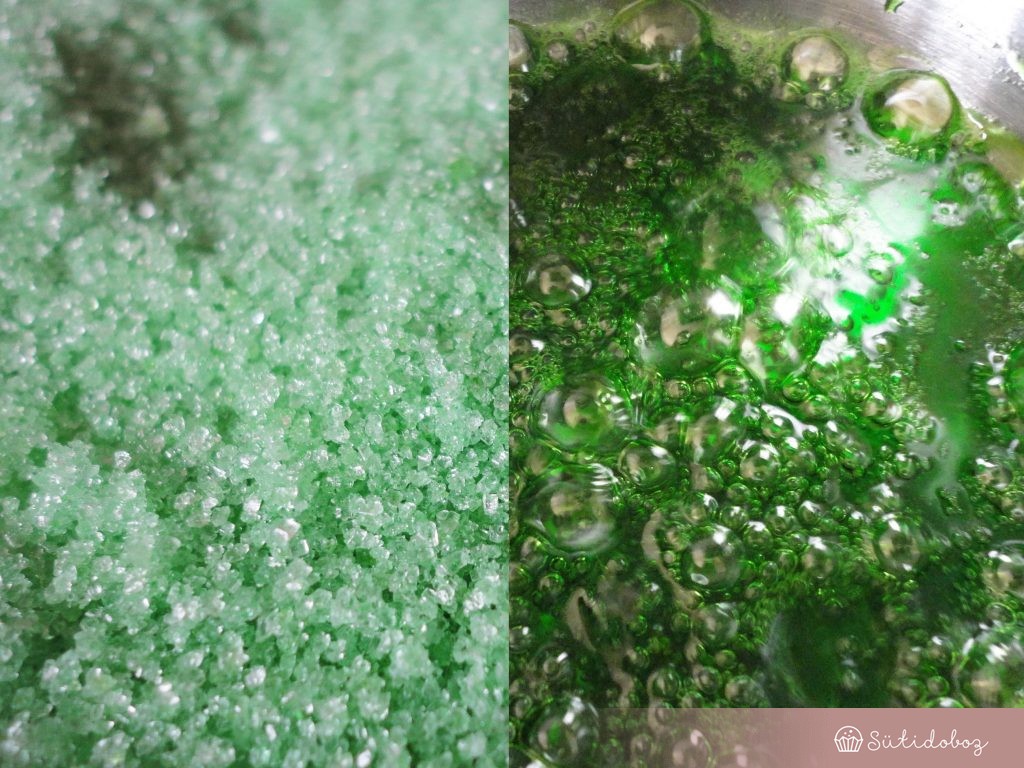 Zöld cukorból zöld szirup:)