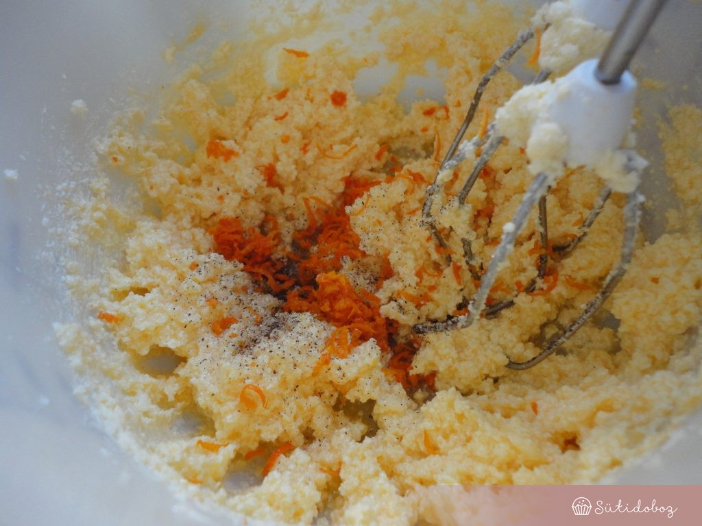 Narancsos polenta torta hozzávalói