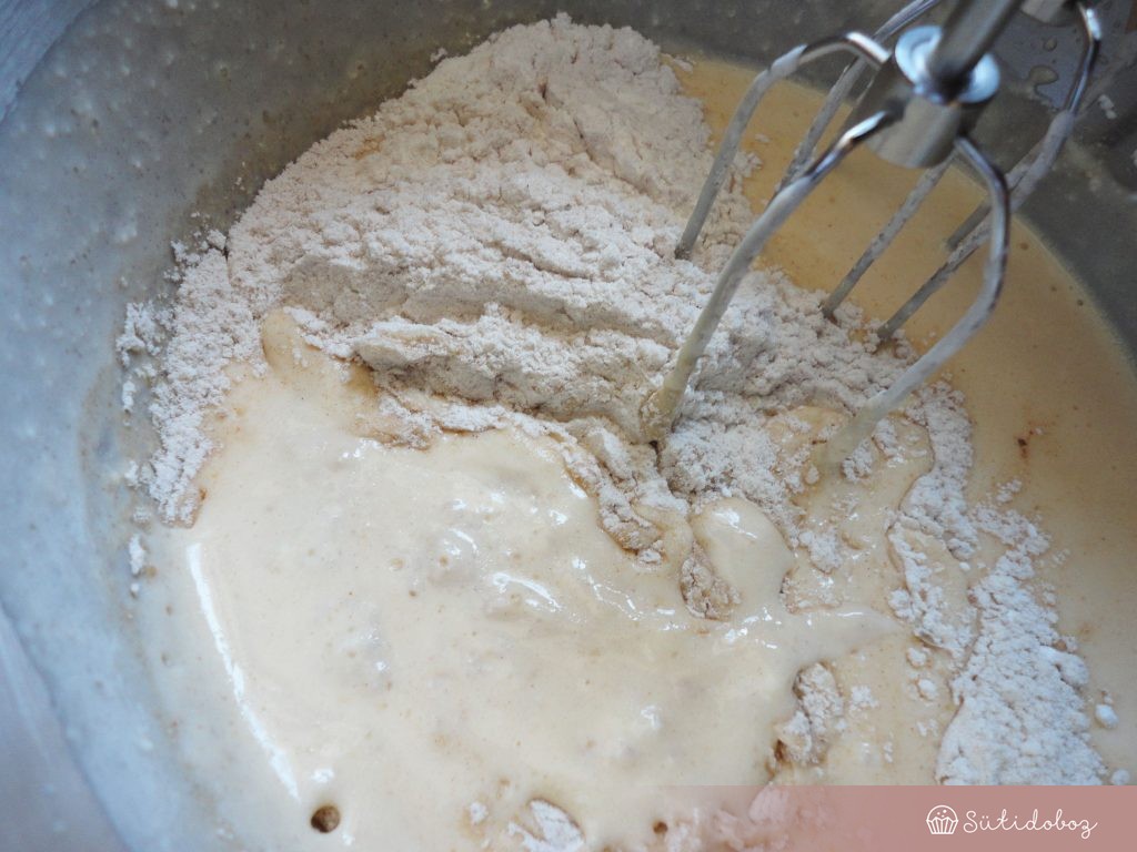 Szilvás ricottás süti készítése