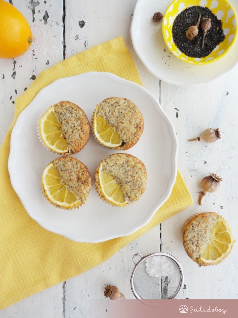 Meyer citromos mákos muffin